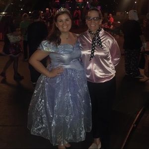 Lily James Movie Cinderella Costume Dress | Size L